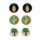 Embroidered Clip-on Earrings