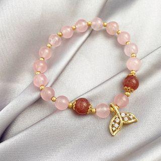 Alloy Whale Tail Bead Bracelet As Shown In Figure - One Size