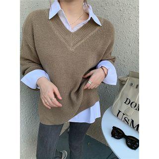V-neck Sweater / Plain Shirt
