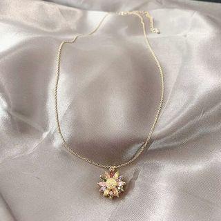 Layered Chain Necklace Gold Plating - One Size