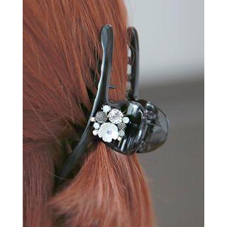Flower Embellished Big Hair Claw