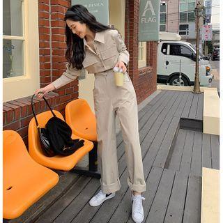 Smocked-waist Jumpsuit