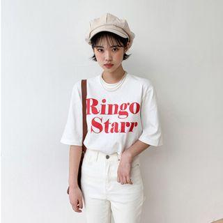 Ringo Starr Letter T-shirt