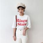 Ringo Starr Letter T-shirt