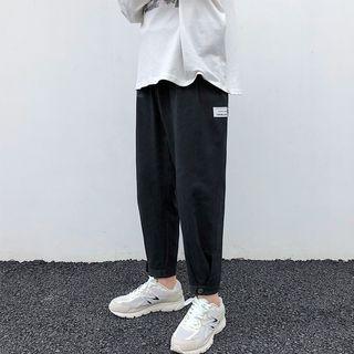 Button-cuff Harem Pants