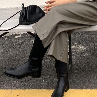 Zip-side Mid Calf Boots