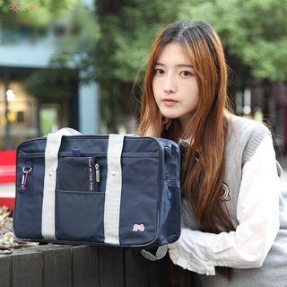 Bow Embroidered Lightweight Carryall Bag
