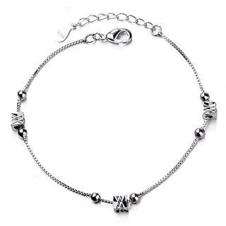 Beaded Bracelet White Gold - One Size