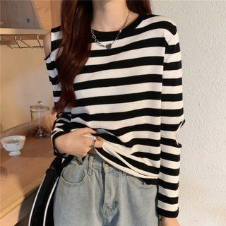 Cutout Striped Top