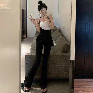 Suspender Bootcut Pants