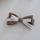 Bow Hair Clip Coffee - One Size