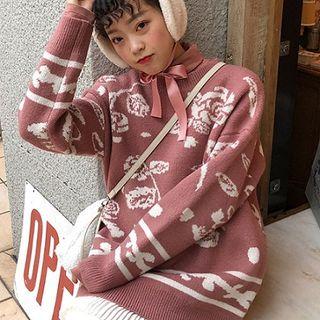 Rose Pattern Sweater