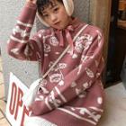 Rose Pattern Sweater