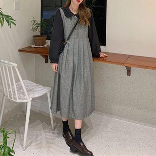 Shirt / Midi A-line Overall Dress