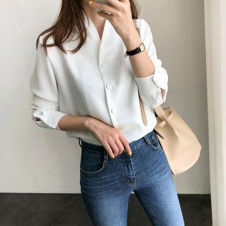 Shawl-collar Blouse