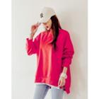 Drop-shoulder Cotton Pullover