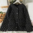 Quilted Polka-dot Jacket Black - One Size