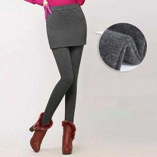 Insert Leggings Mini Fitted Skirt