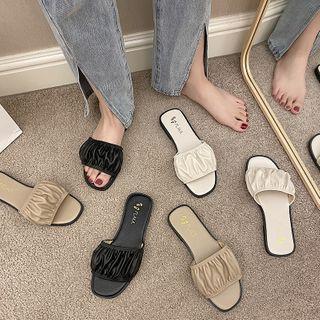 Ruched Sandals