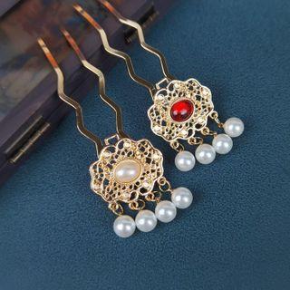 Faux Pearl Retro Hair Stick