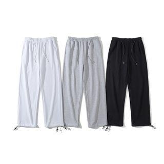 Paisley Print Pocket Drawstring-cuff Sweatpants