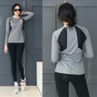 Contrast-trim M Lange Sports T-shirt M