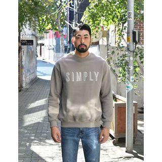 Simply Embroidered Fleece-lined Sweatshirt