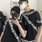 Couple Matching Short-sleeve Chained T-shirt