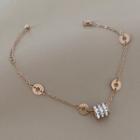Stainless Steel Bracelet K21 - Rose Gold - One Size