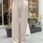 Drawcord Pinstripe Culottes
