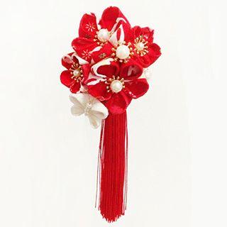 Floral Fringed Hair Pin