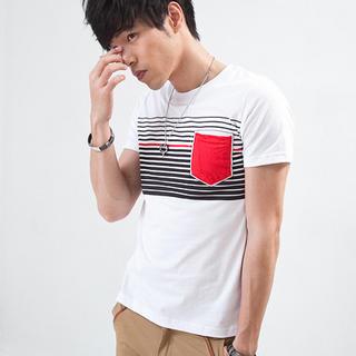 Short-sleeve Pocket-detail T-shirt
