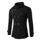 Stand-collar Double-breasted Jacket