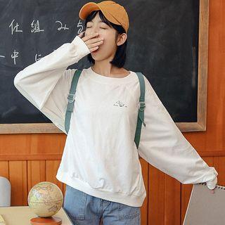Print Pullover White - One Size