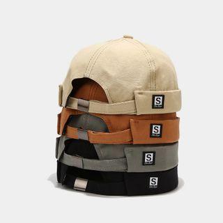 Letter S Applique Brimless Hat