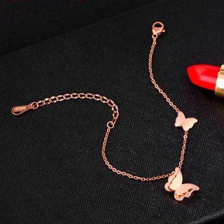 Rose Gold Plated Butterfly Bracelet