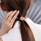 Faux Pearl Floral Hair Tie As Shown In Figure - One Size