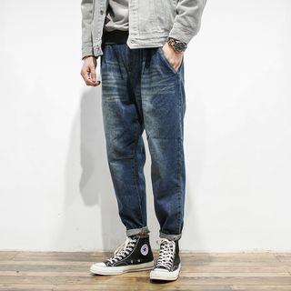 Loose Fit Washed Jeans