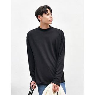 High-neck Loose-fit T-shirt
