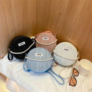 Crinkle Round Crossbody Bag