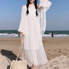 Set: Beach Cover-up + Sleeveless Dress