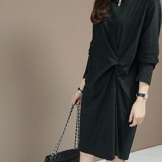 Braided-accent T-shirt Dress