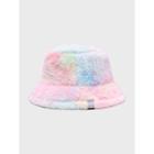 Snug Club Pastel Faux-fur Bucket Hat Multicolor - One Size