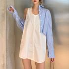 Set: Cropped Shirt + Mini Tank Dress