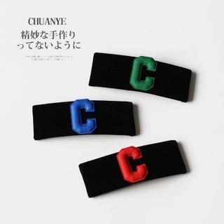 Letter Applique Hair Clip