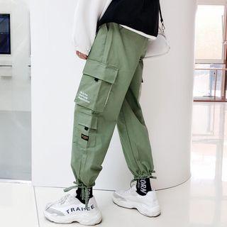Tie-hem Cargo Jogger Pants