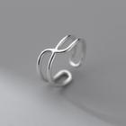 925 Sterling Silver Open Ring Ring - Silver - One Size