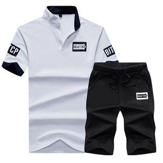 Set: Short-sleeve Polo Shirt + Sweat Shorts