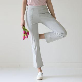 Set Of 2: Seam-trim Boot-cut Pants