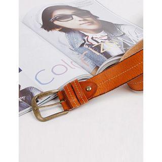 Stitched Genuine-leather Belt